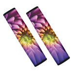 Chrysanthemum Flower Print Car Seat Belt Covers