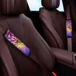 Chrysanthemum Flower Print Car Seat Belt Covers