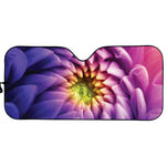 Chrysanthemum Flower Print Car Sun Shade