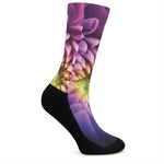 Chrysanthemum Flower Print Crew Socks