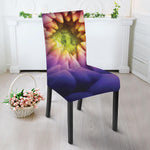 Chrysanthemum Flower Print Dining Chair Slipcover