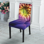Chrysanthemum Flower Print Dining Chair Slipcover