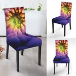 Chrysanthemum Flower Print Dining Chair Slipcover