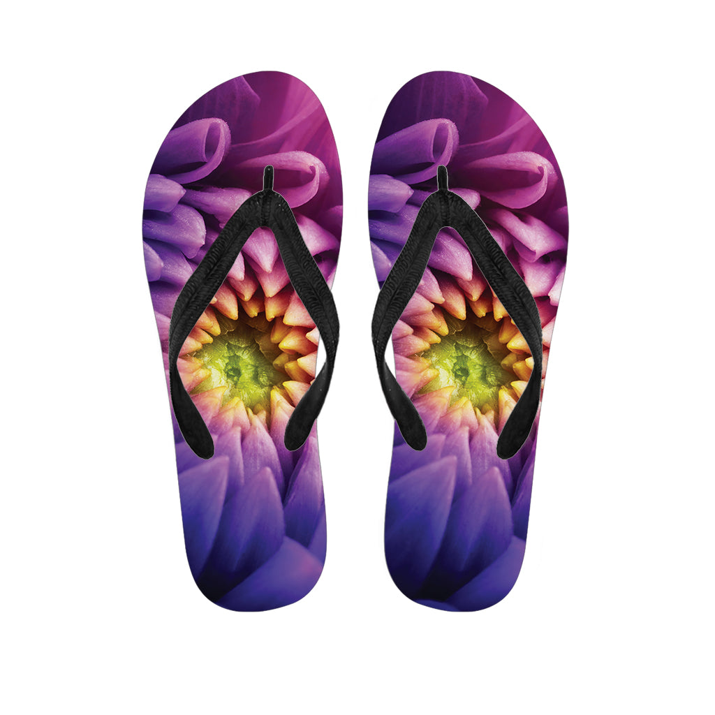 Chrysanthemum Flower Print Flip Flops