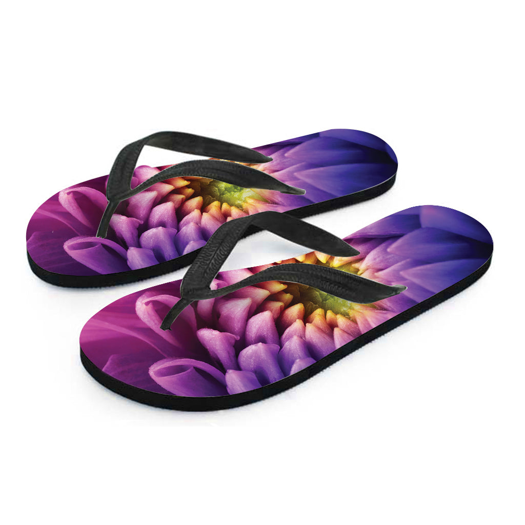 Chrysanthemum Flower Print Flip Flops