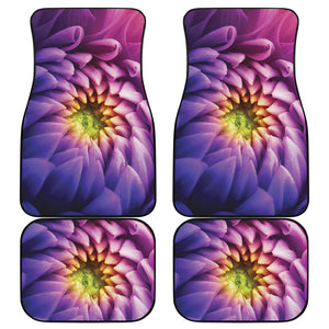 Chrysanthemum Flower Print Front and Back Car Floor Mats