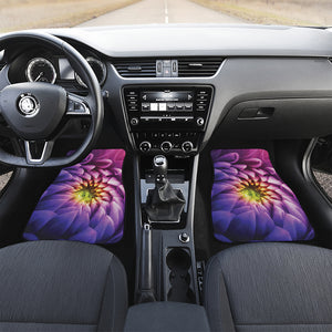 Chrysanthemum Flower Print Front and Back Car Floor Mats