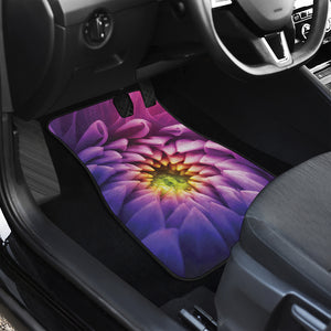 Chrysanthemum Flower Print Front and Back Car Floor Mats