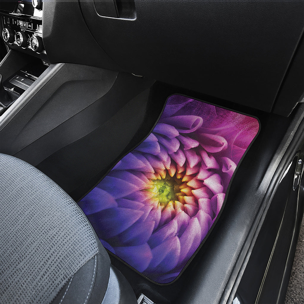 Chrysanthemum Flower Print Front and Back Car Floor Mats