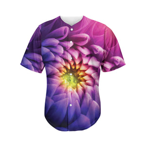 Chrysanthemum Flower Print Men's Baseball Jersey