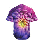 Chrysanthemum Flower Print Men's Baseball Jersey