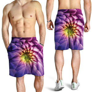 Chrysanthemum Flower Print Men's Shorts