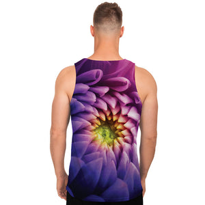 Chrysanthemum Flower Print Men's Tank Top