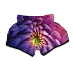 Chrysanthemum Flower Print Muay Thai Boxing Shorts