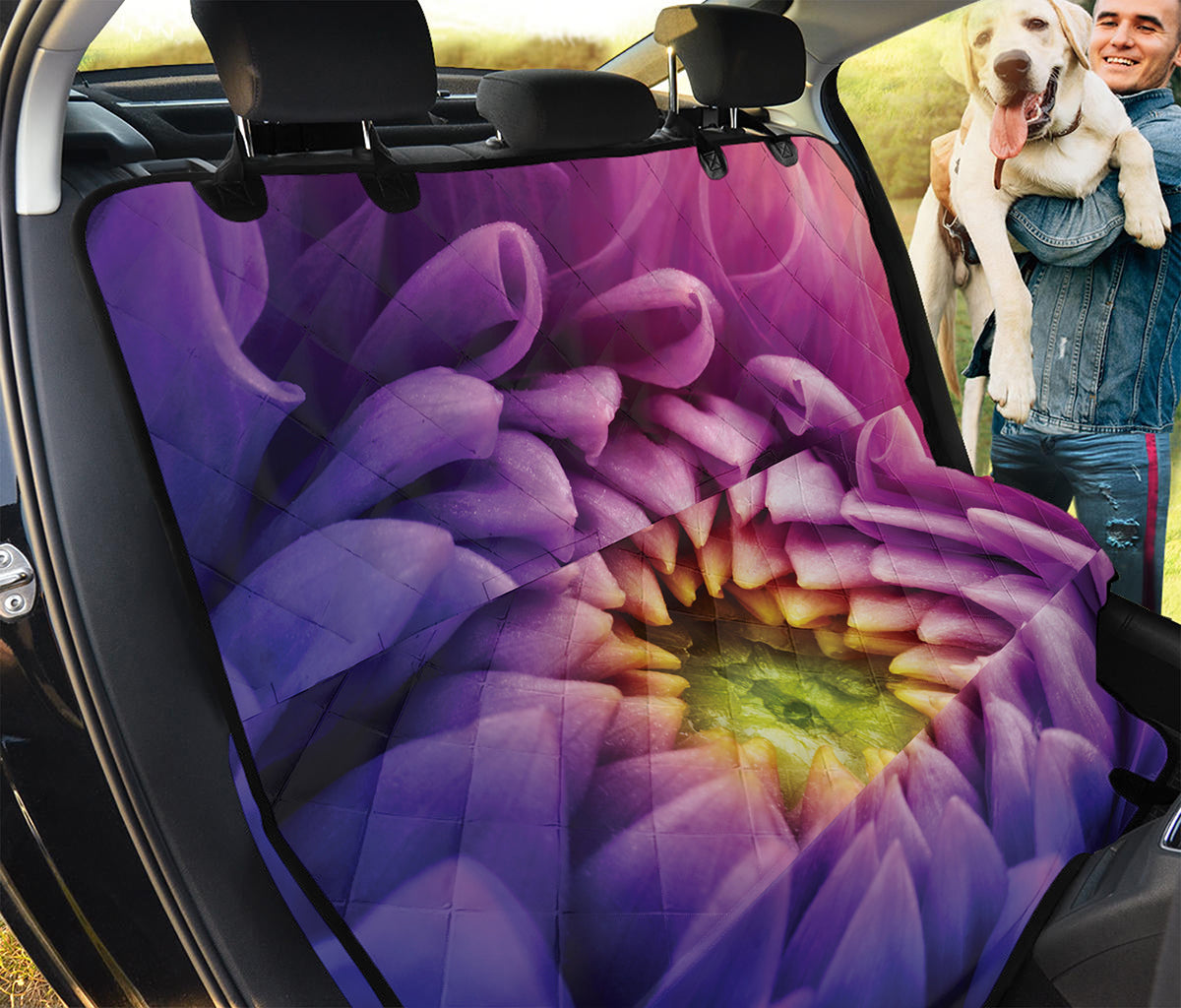 Chrysanthemum Flower Print Pet Car Back Seat Cover