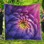 Chrysanthemum Flower Print Quilt
