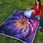 Chrysanthemum Flower Print Quilt