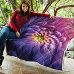 Chrysanthemum Flower Print Quilt
