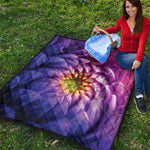 Chrysanthemum Flower Print Quilt
