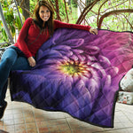 Chrysanthemum Flower Print Quilt