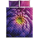 Chrysanthemum Flower Print Quilt Bed Set