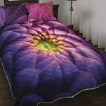 Chrysanthemum Flower Print Quilt Bed Set
