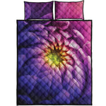 Chrysanthemum Flower Print Quilt Bed Set