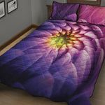 Chrysanthemum Flower Print Quilt Bed Set
