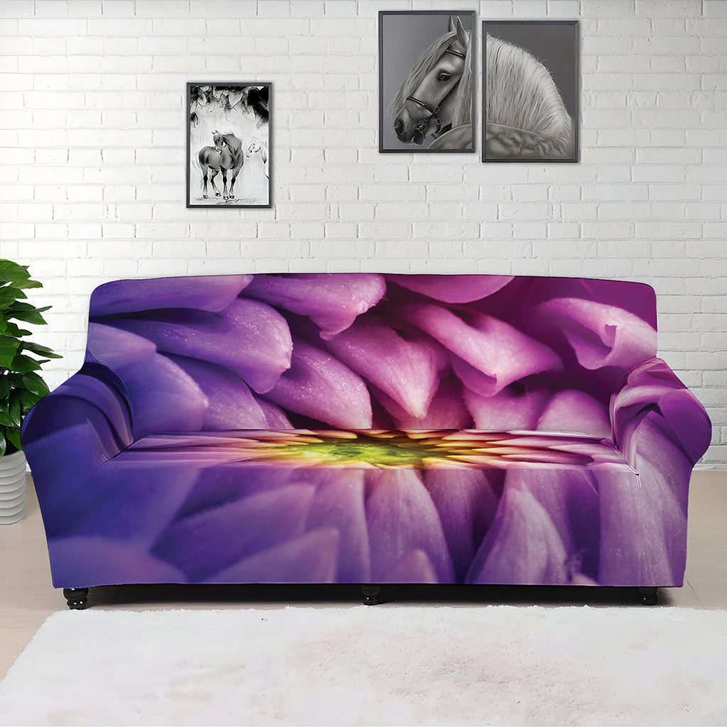Chrysanthemum Flower Print Sofa Cover