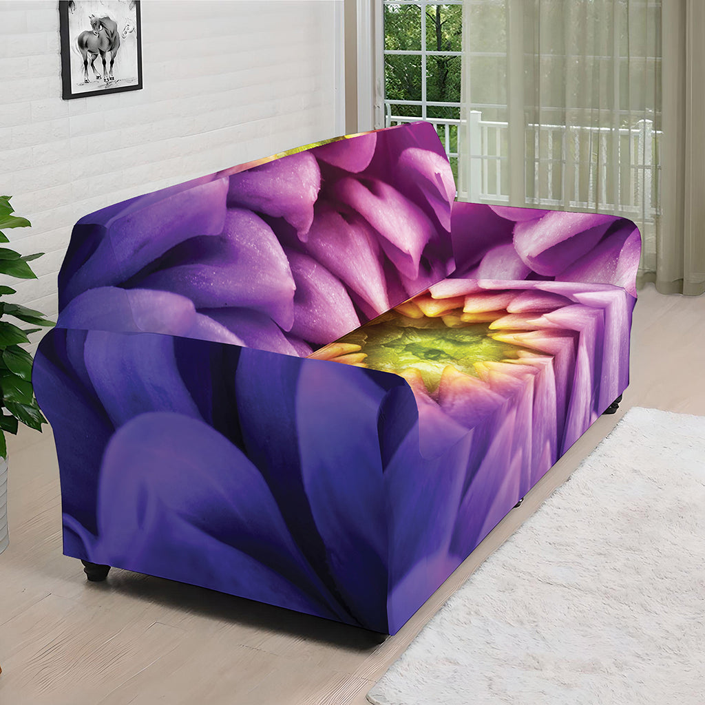 Chrysanthemum Flower Print Sofa Cover