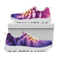 Chrysanthemum Flower Print White Running Shoes