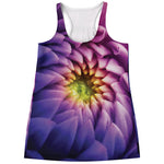 Chrysanthemum Flower Print Women's Racerback Tank Top