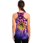 Chrysanthemum Flower Print Women's Racerback Tank Top