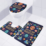 Cinco de Mayo Day Of The Dead Print 3 Piece Bath Mat Set