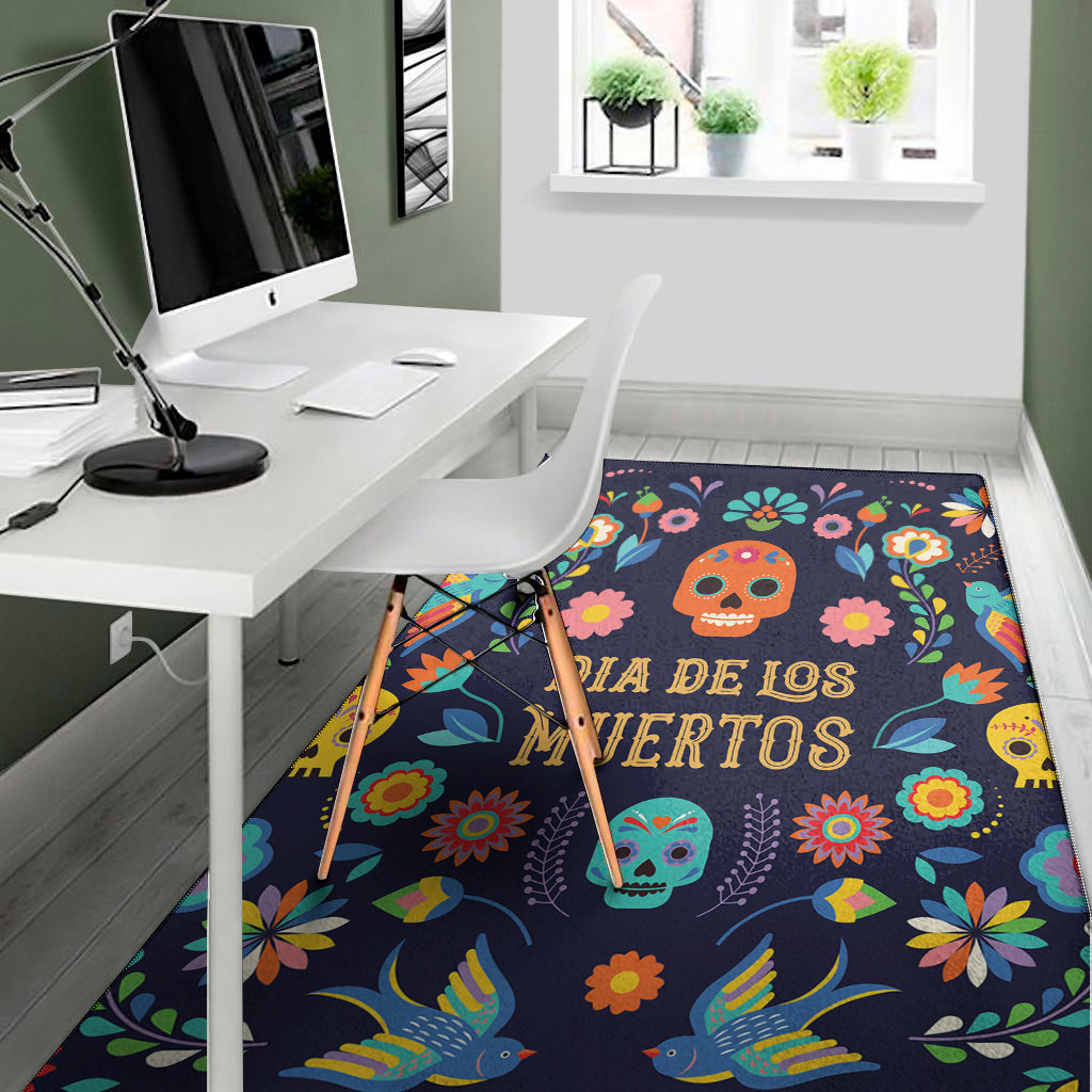 Cinco de Mayo Day Of The Dead Print Area Rug