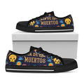 Cinco de Mayo Day Of The Dead Print Black Low Top Sneakers