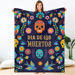 Cinco de Mayo Day Of The Dead Print Blanket