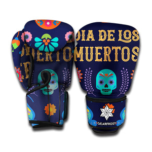 Cinco de Mayo Day Of The Dead Print Boxing Gloves