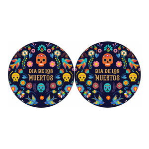 Cinco de Mayo Day Of The Dead Print Car Coasters