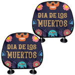 Cinco de Mayo Day Of The Dead Print Car Headrest Covers