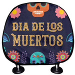 Cinco de Mayo Day Of The Dead Print Car Headrest Covers