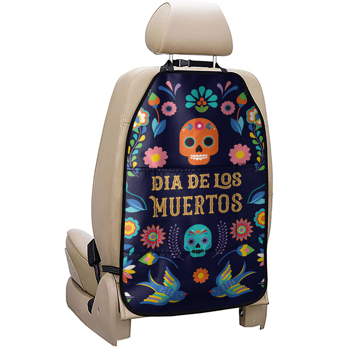 Cinco de Mayo Day Of The Dead Print Car Seat Organizers