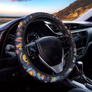 Cinco de Mayo Day Of The Dead Print Car Steering Wheel Cover