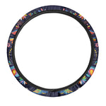 Cinco de Mayo Day Of The Dead Print Car Steering Wheel Cover