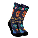 Cinco de Mayo Day Of The Dead Print Crew Socks