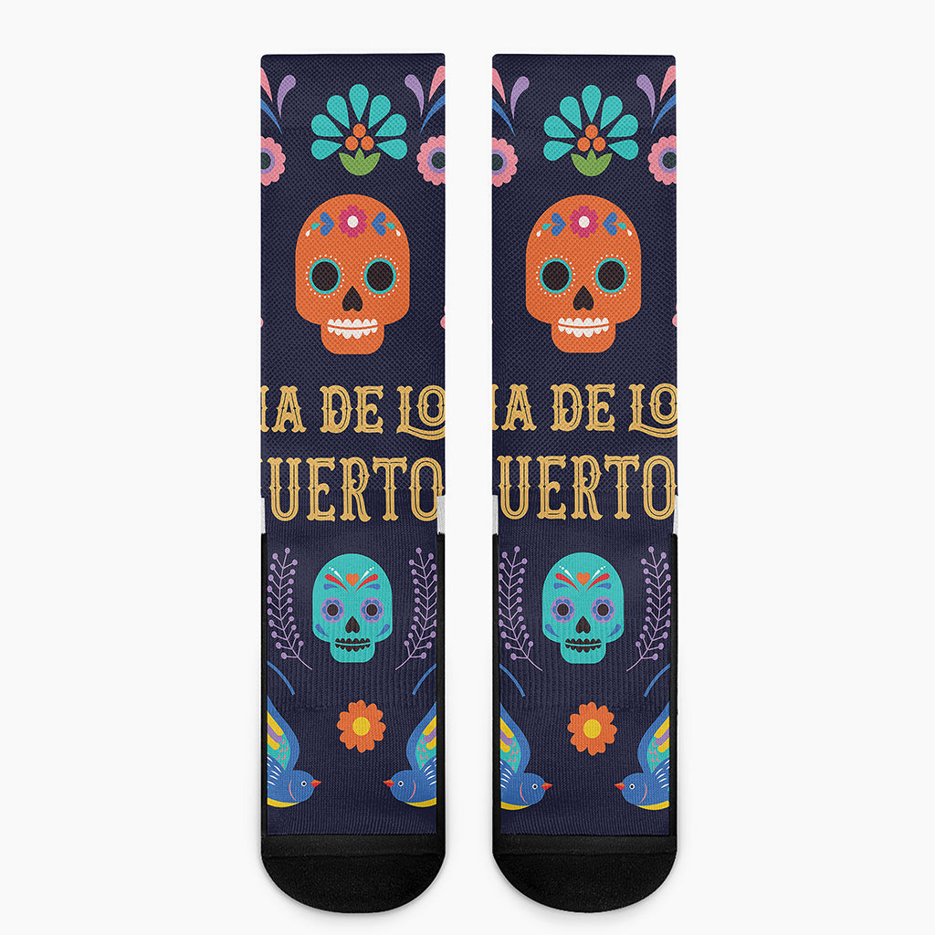 Cinco de Mayo Day Of The Dead Print Crew Socks