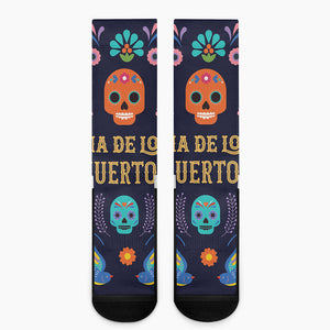 Cinco de Mayo Day Of The Dead Print Crew Socks