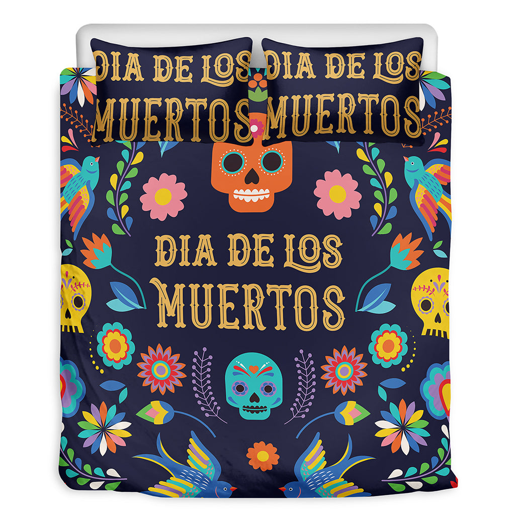 Cinco de Mayo Day Of The Dead Print Duvet Cover Bedding Set