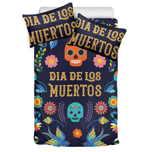 Cinco de Mayo Day Of The Dead Print Duvet Cover Bedding Set