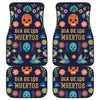 Cinco de Mayo Day Of The Dead Print Front and Back Car Floor Mats